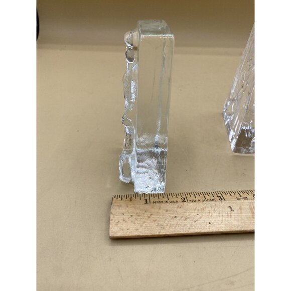 Lindshammar Glass Blower Pair Sculpture 4" Paperweight Swedish LOT 2 - Picture 8 of 9